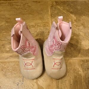 Kids Pink and Cream Dress Shoes
